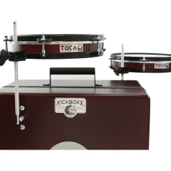 Toca KickBoxx Suitcase Drum Set Brown