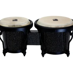 Toca Player's Series Black Sparkle Wood Bongos 6 and 7 in. Black Sparkle