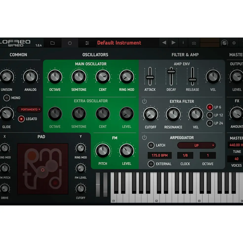 Tracktion RetroMod LoFreq Wired Virtual Instrument