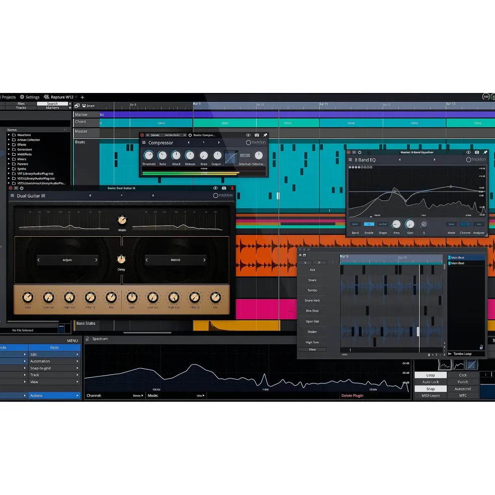 Tracktion Waveform Pro 12 + Studio Content Software Bundle - Upgrade from Waveform Pro 11