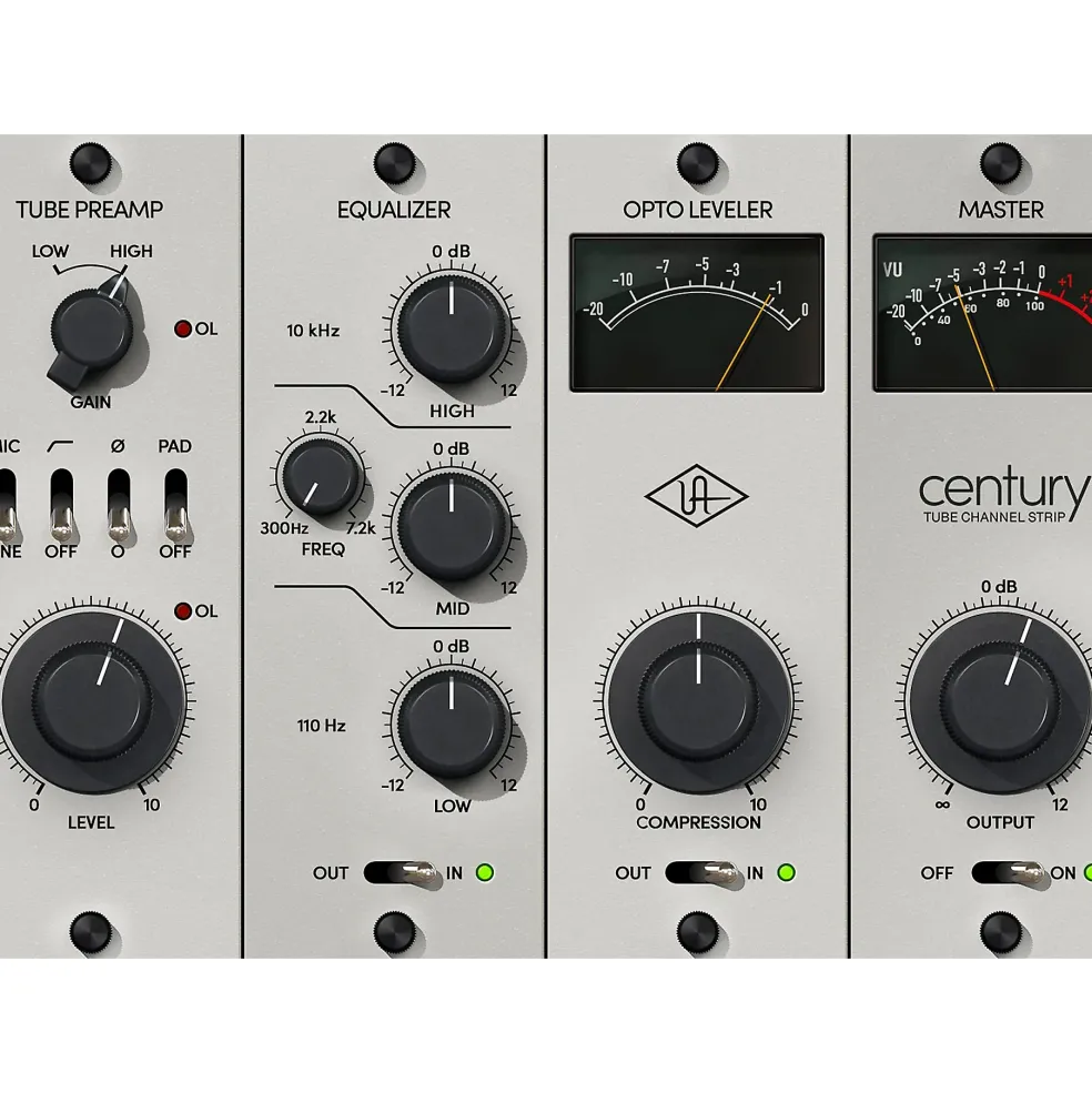 Universal Audio Century Tube Channel Strip - UADx and UAD-2 Plug-Ins (Mac/Windows)