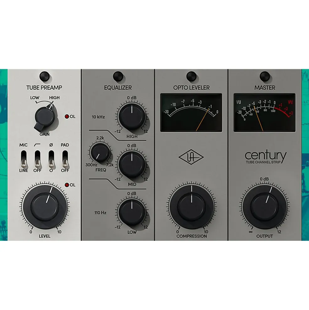 Universal Audio Century Tube Channel Strip - UADx and UAD-2 Plug-Ins (Mac/Windows)