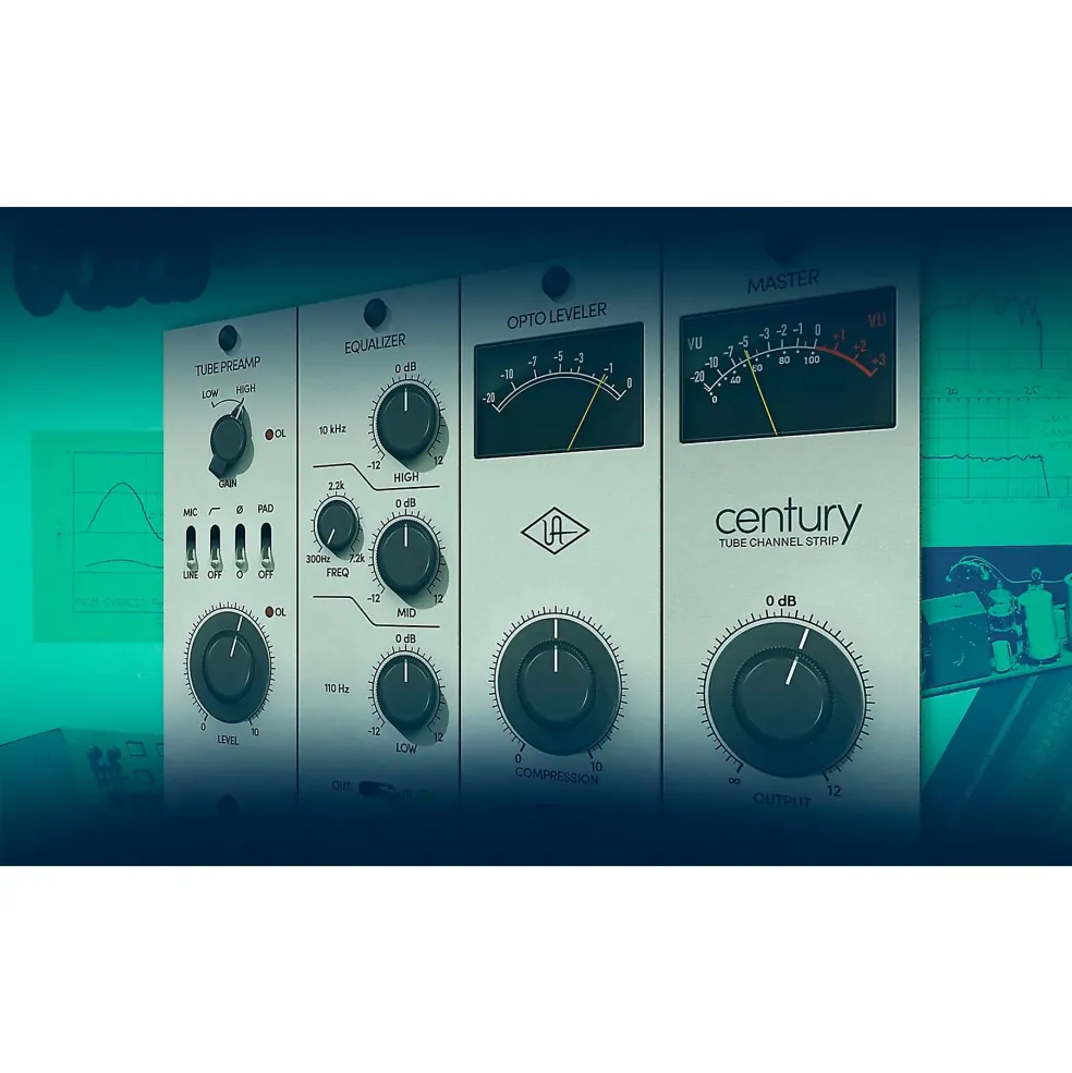 Universal Audio Century Tube Channel Strip - UADx and UAD-2 Plug-Ins (Mac/Windows)