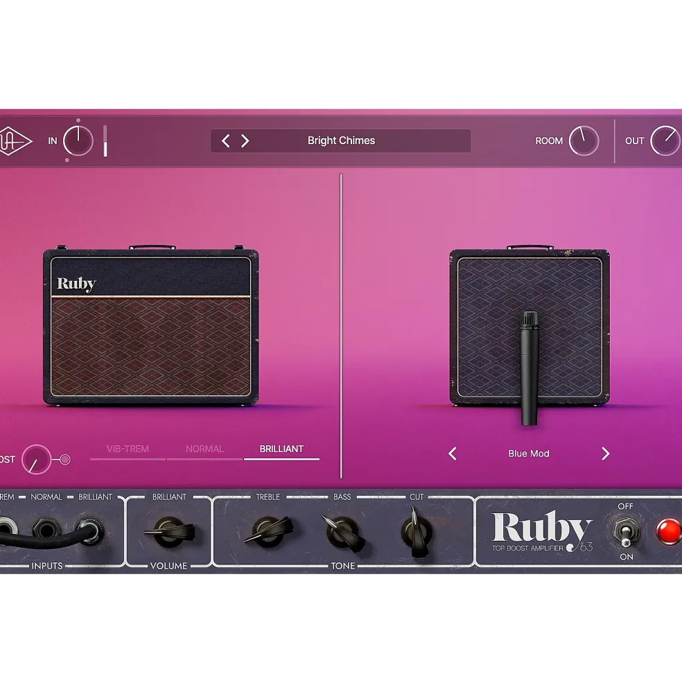 Universal Audio UAD Ruby '63 Top Boost Amp Plug-in