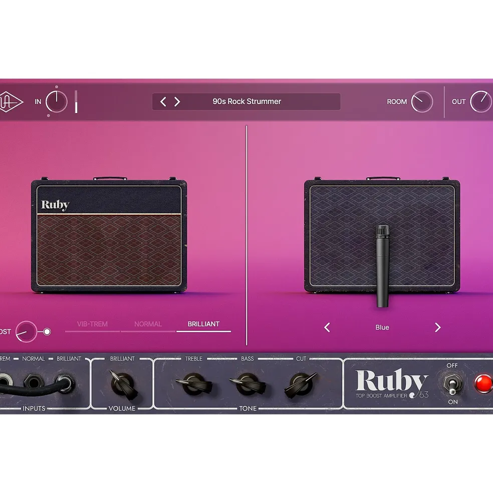 Universal Audio UAD Ruby '63 Top Boost Amp Plug-in
