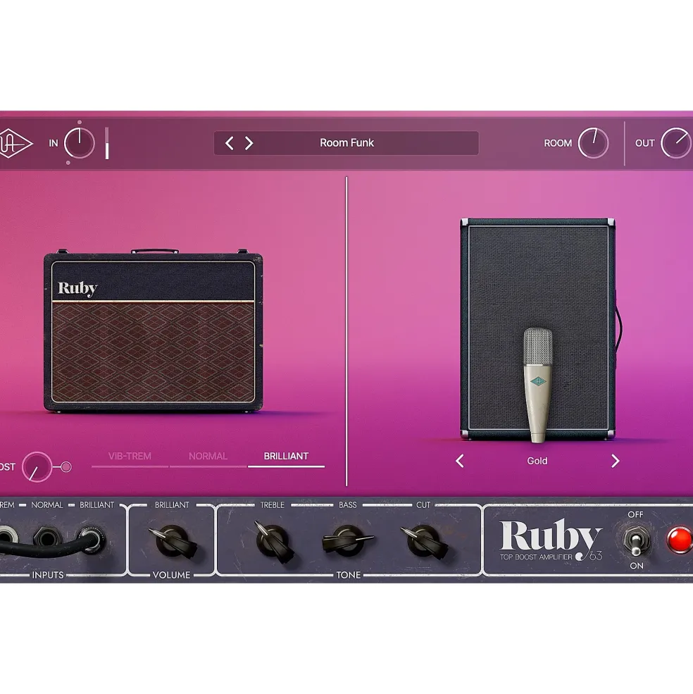 Universal Audio UAD Ruby '63 Top Boost Amp Plug-in
