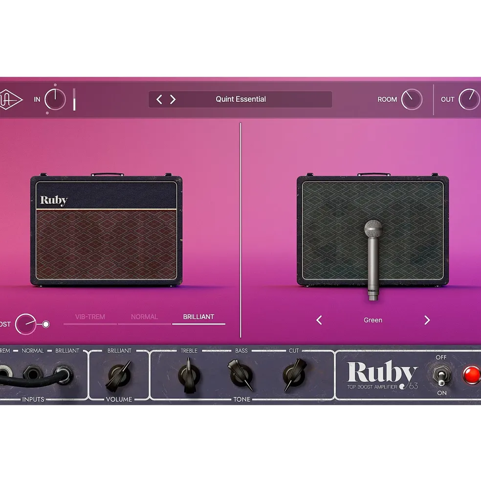 Universal Audio UAD Ruby '63 Top Boost Amp Plug-in
