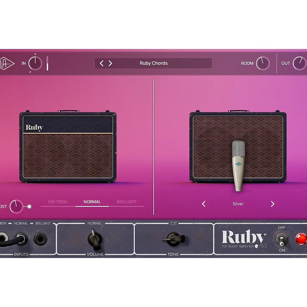 Universal Audio UAD Ruby '63 Top Boost Amp Plug-in