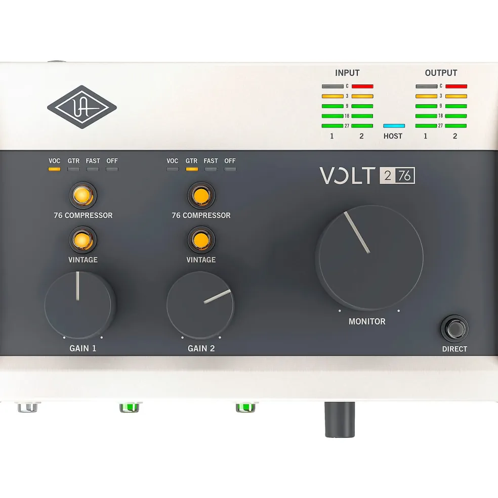 Universal Audio Volt 276 with KRK ROKIT G5 Studio Monitor Pair (Stands & Cables Included) ROKIT 5