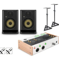 Universal Audio Volt 476 with KRK ROKIT G5 Studio Monitor Pair (Stands & Cables Included) ROKIT 5