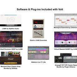 Universal Audio Volt 276 with KRK ROKIT G5 Studio Monitor Pair & S10 Subwoofer (Stands & Cables Included) ROKIT 8