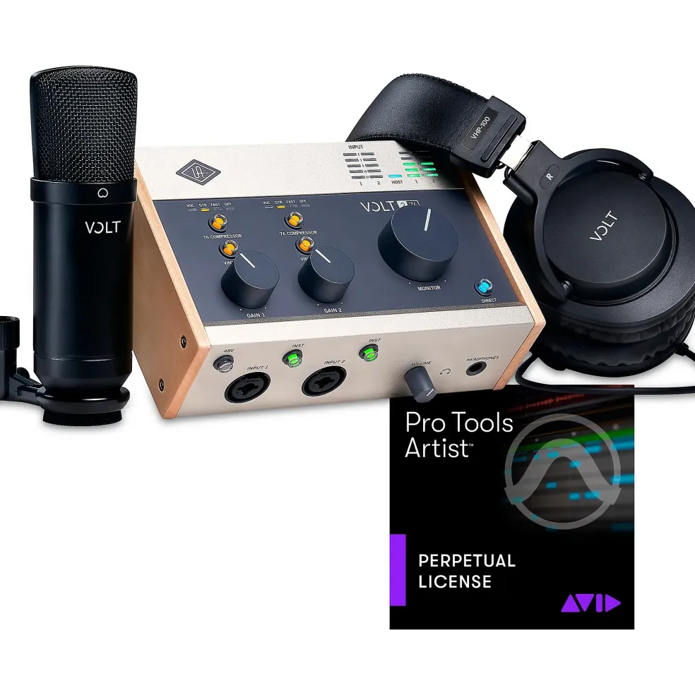 Universal Audio Volt Studio Bundle with AVID Pro Tools Artist Perpetual Volt 276 Studio Bundle
