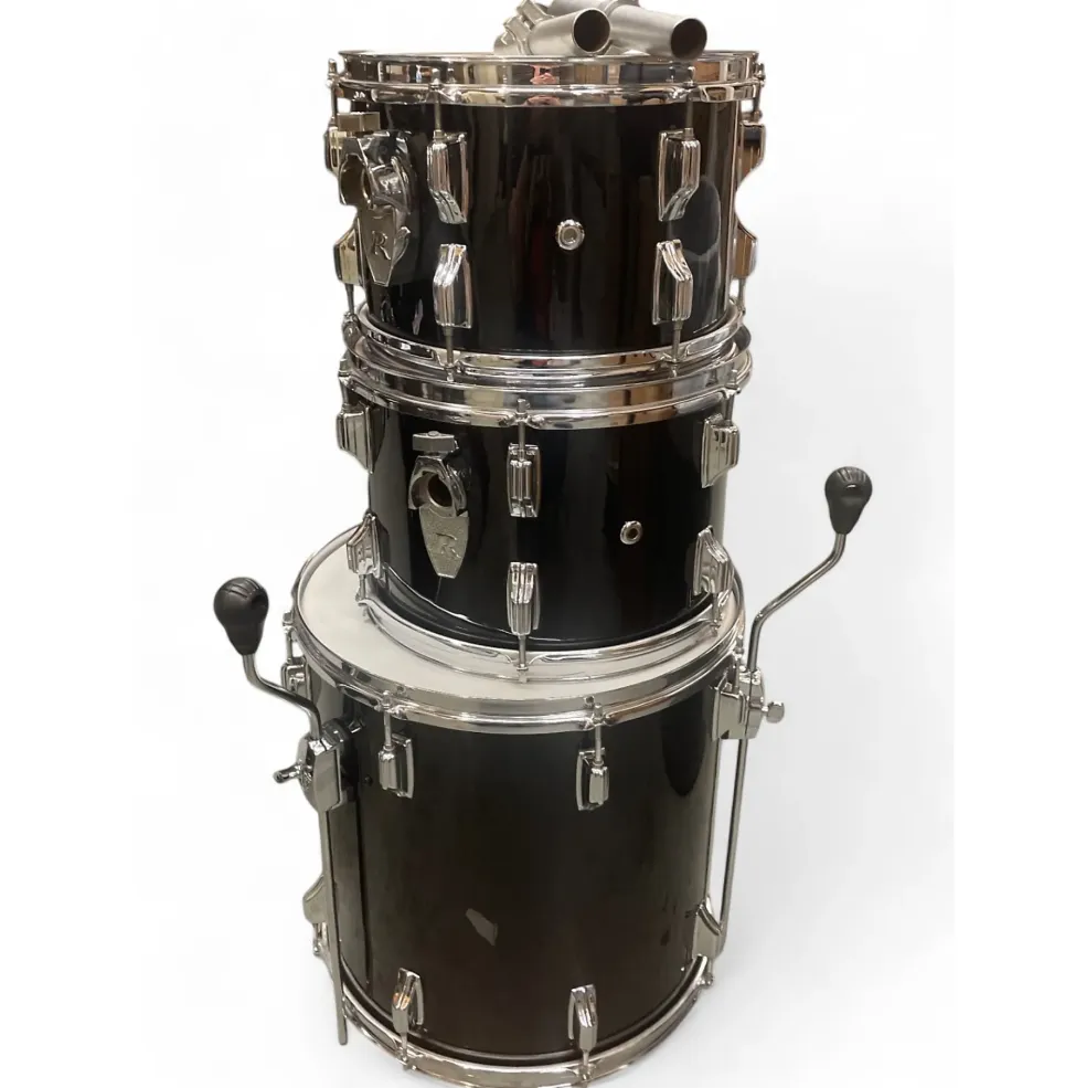 Used 1970 Rogers 4 Piece DRUMS Black Onyx Drum Kit