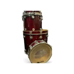 Used DW 7 piece Collector's Series Black Badge Maroon Drum Kit