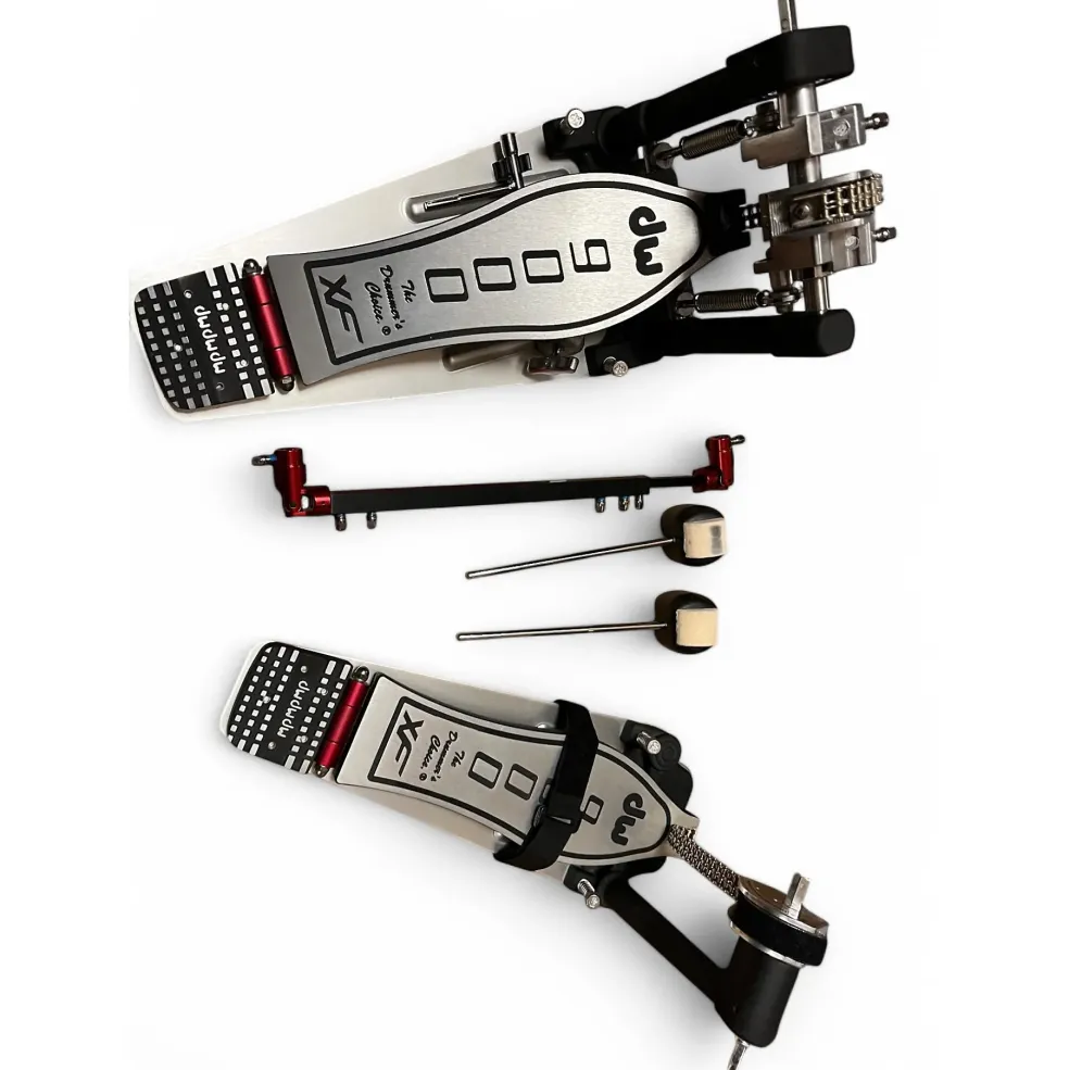 Used DW 9000 Series Double with eXtended Foot Board Double Bass Drum Pedal