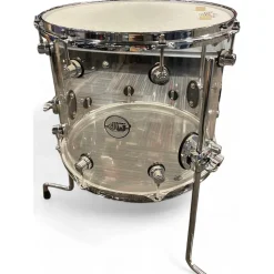 Used DW 14in Design Series Floor Tom Clear Drum