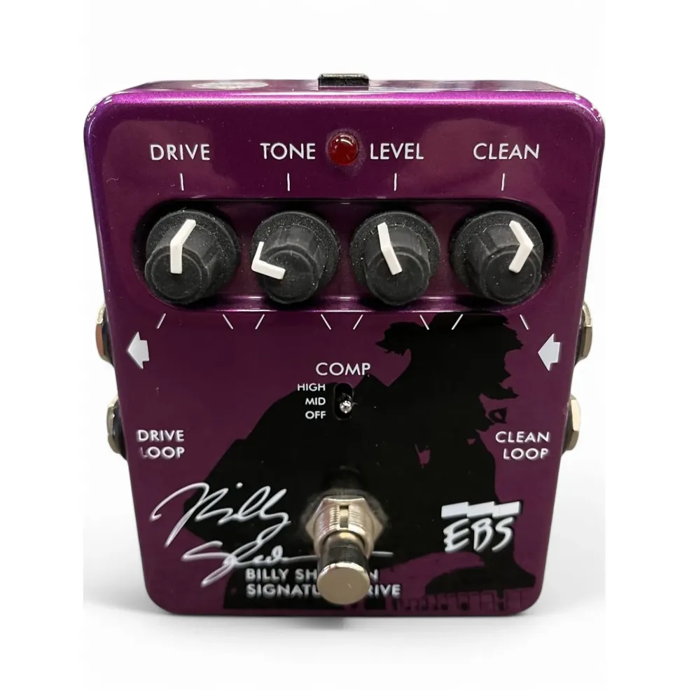 Used EBS Billy Sheehan Signature Overdrive Bass Effect Pedal