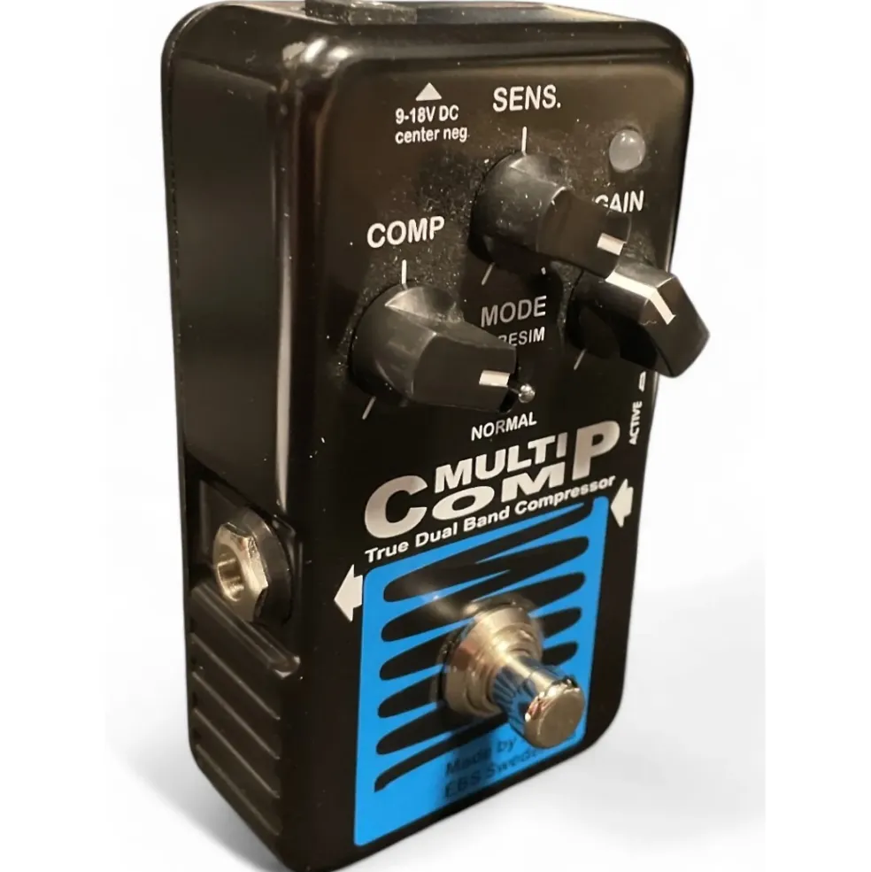Used EBS MultiComp True Dual Band Compressor Bass Effect Pedal