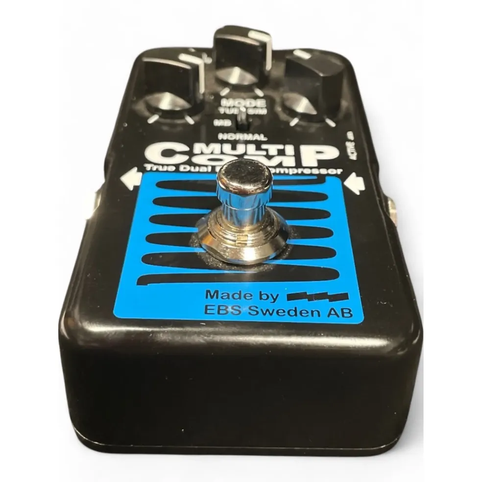 Used EBS MultiComp True Dual Band Compressor Bass Effect Pedal
