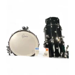Used Gretsch Drums 3 Piece Renown Black Drum Kit