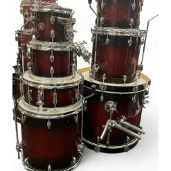 Used Gretsch Drums 3 Piece Renown Black Drum Kit