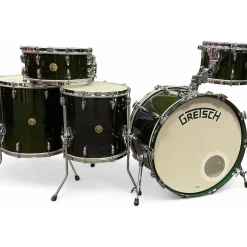 Used Gretsch Drums 5 piece 135th Anniversary Broadkaster Dark Emerald Green Drum Kit