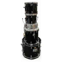 Used Groove Percussion 5 piece Unknown Black Drum Kit