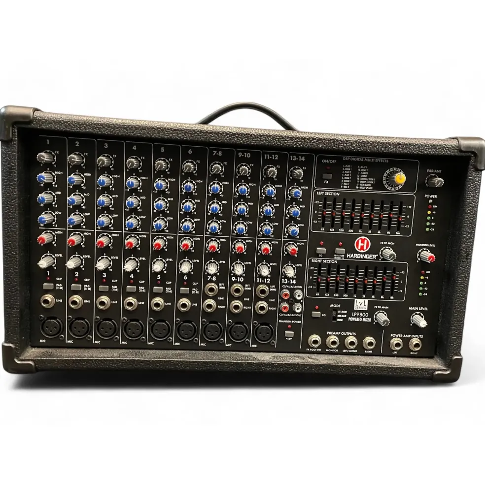 Used Harbinger LP9800 Powered Mixer