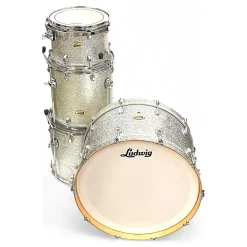 Used Ludwig 4 Piece Centennial Silver Sparkle Drum Kit