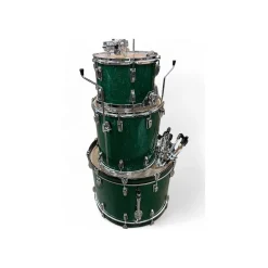 Used Ludwig 3 piece Classic Maple GREEN Drum Kit