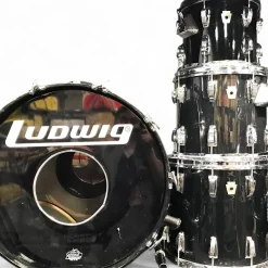 Used Ludwig 4 piece Classic Maple Black Drum Kit