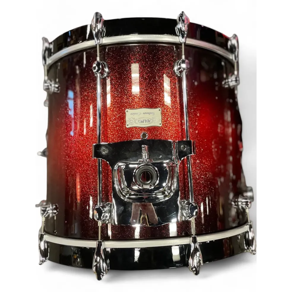 Used Mapex 6 Piece SATURN III Red to Black Fade Drum Kit