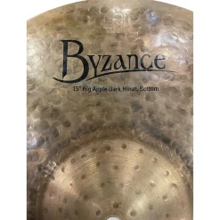 Used MEINL 15in byzance big apple hi hat Cymbal