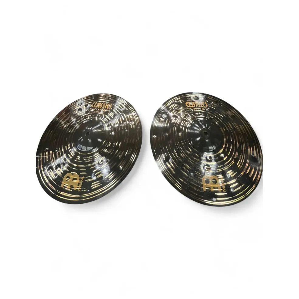 Used MEINL 14in Classic Custom Medium Hi Hat Pair Cymbal