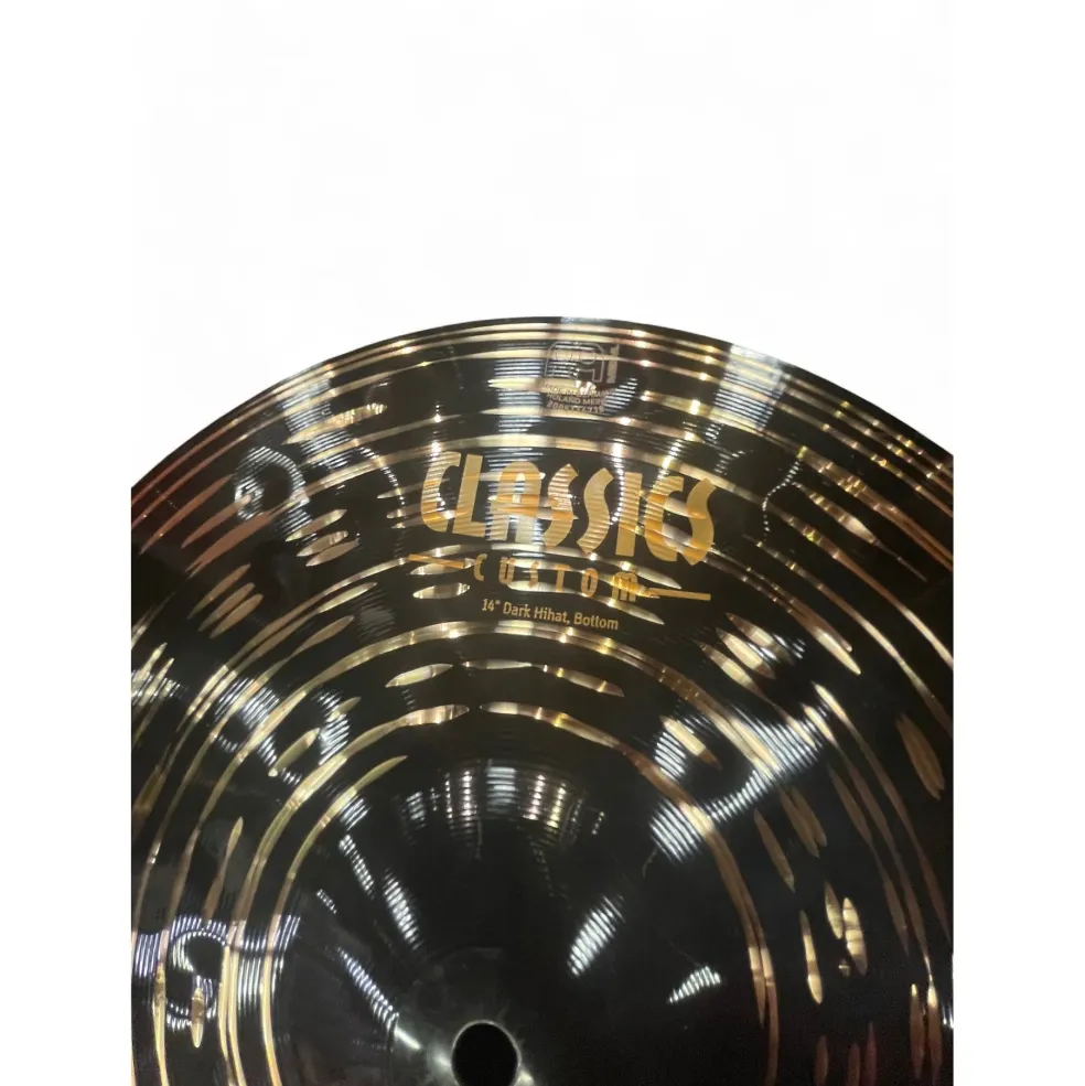 Used MEINL 14in Classic Custom Medium Hi Hat Pair Cymbal
