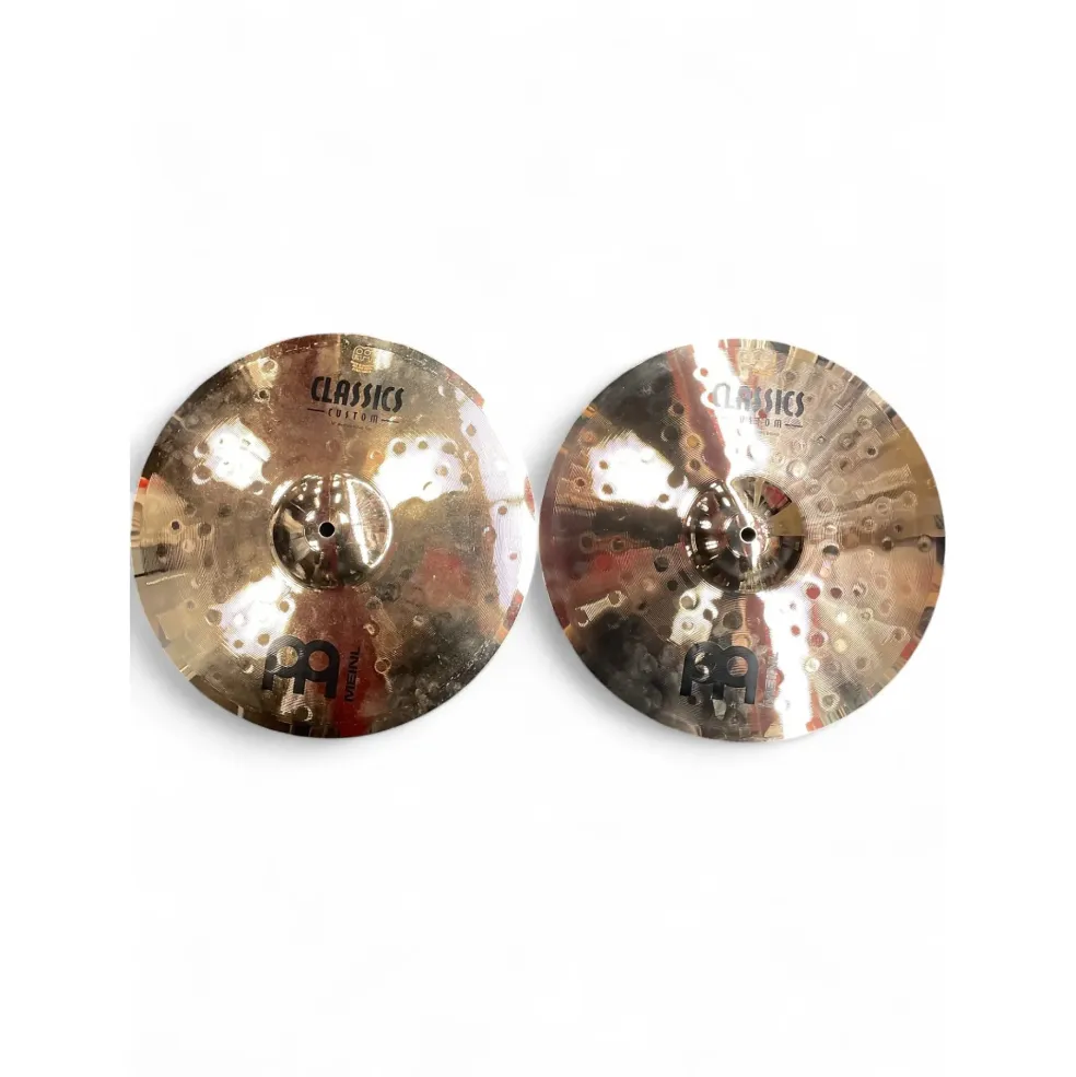 Used MEINL 14in Classics Custom Trash Hi Hats Cymbal