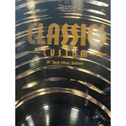 Used MEINL 14in Classics Custom Dark Hi Hat Pair Cymbal