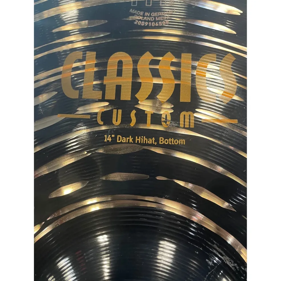 Used MEINL 14in Classics Custom Dark Hi Hat Pair Cymbal