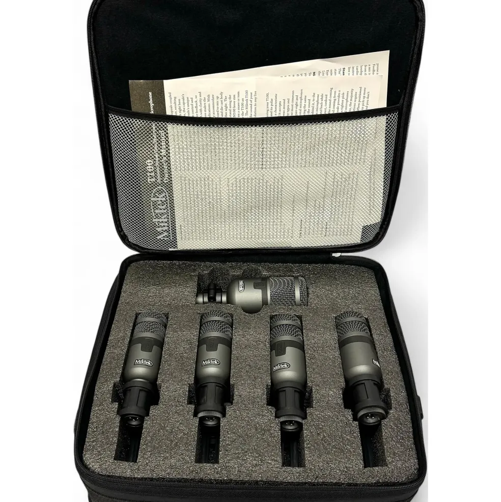 Used Miktek T100/T200 Dynamic Microphone Drum Pack Drum Microphone
