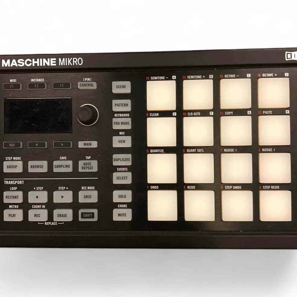 Used Native Instruments MASHINE MIKRO MIDI Controller