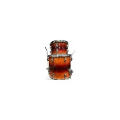 Used Odery 3 piece Eyedentity Bubinga/Sapele Explosion 2 Tone Sunburst Drum Kit