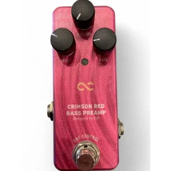 Used One Control crimson red bass preamp Bass Effect Pedal