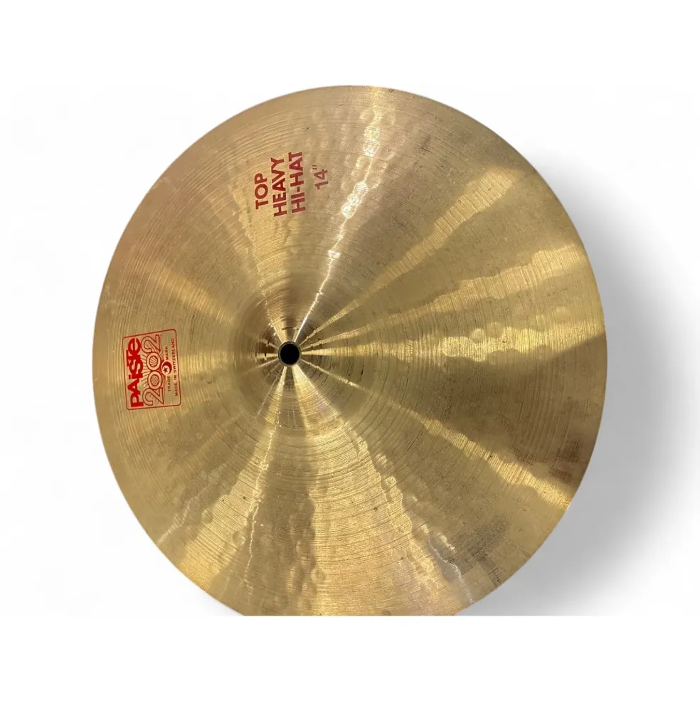 Used Paiste 14in 2002 heavy hi hat pair Cymbal