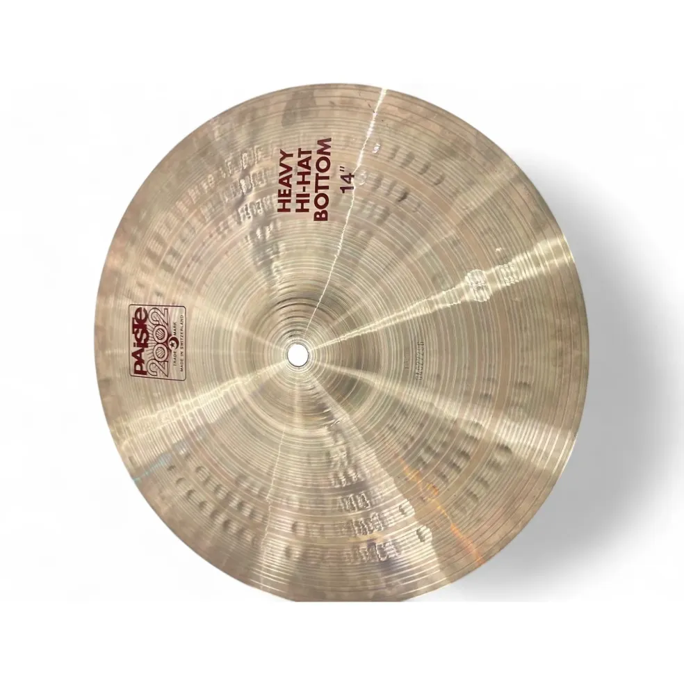Used Paiste 14in 2002 heavy hi hat pair Cymbal