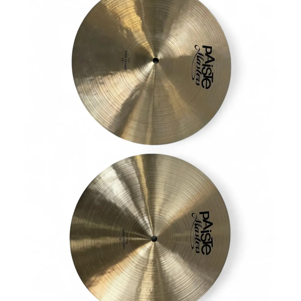 Used Paiste 15in MASTERS THIN HIHAT PAIR Cymbal