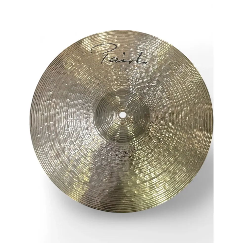 Used Paiste 14in Signature Dark Energy Hi Hat Pair Cymbal
