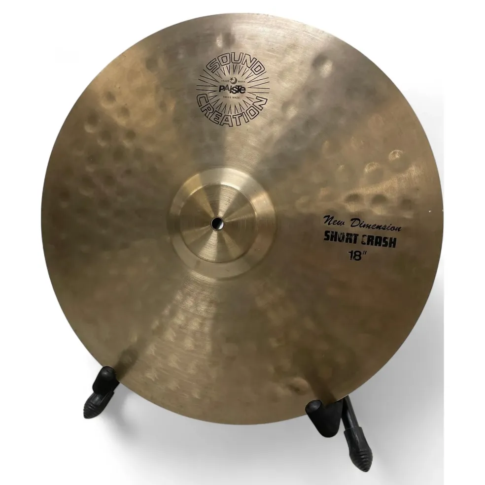 Used Paiste 18in SOUND CREATION NEW DIMENSION SHORT CRASH Cymbal