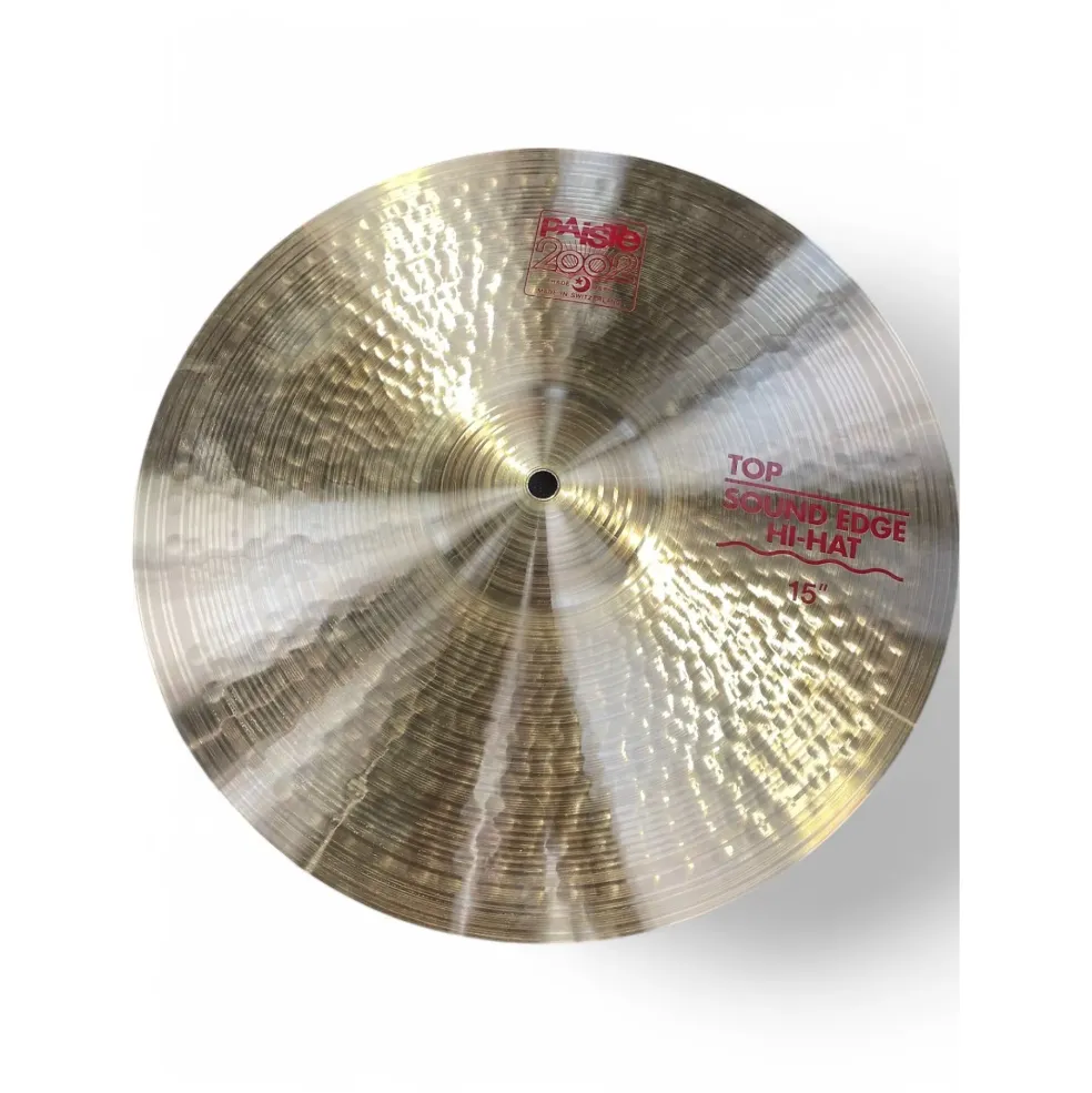 Used Paiste 15in Sound Edge Hi Hat Top Cymbal