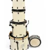 Used Peace 5 piece 5 Piece Drum Shells White Drum Kit