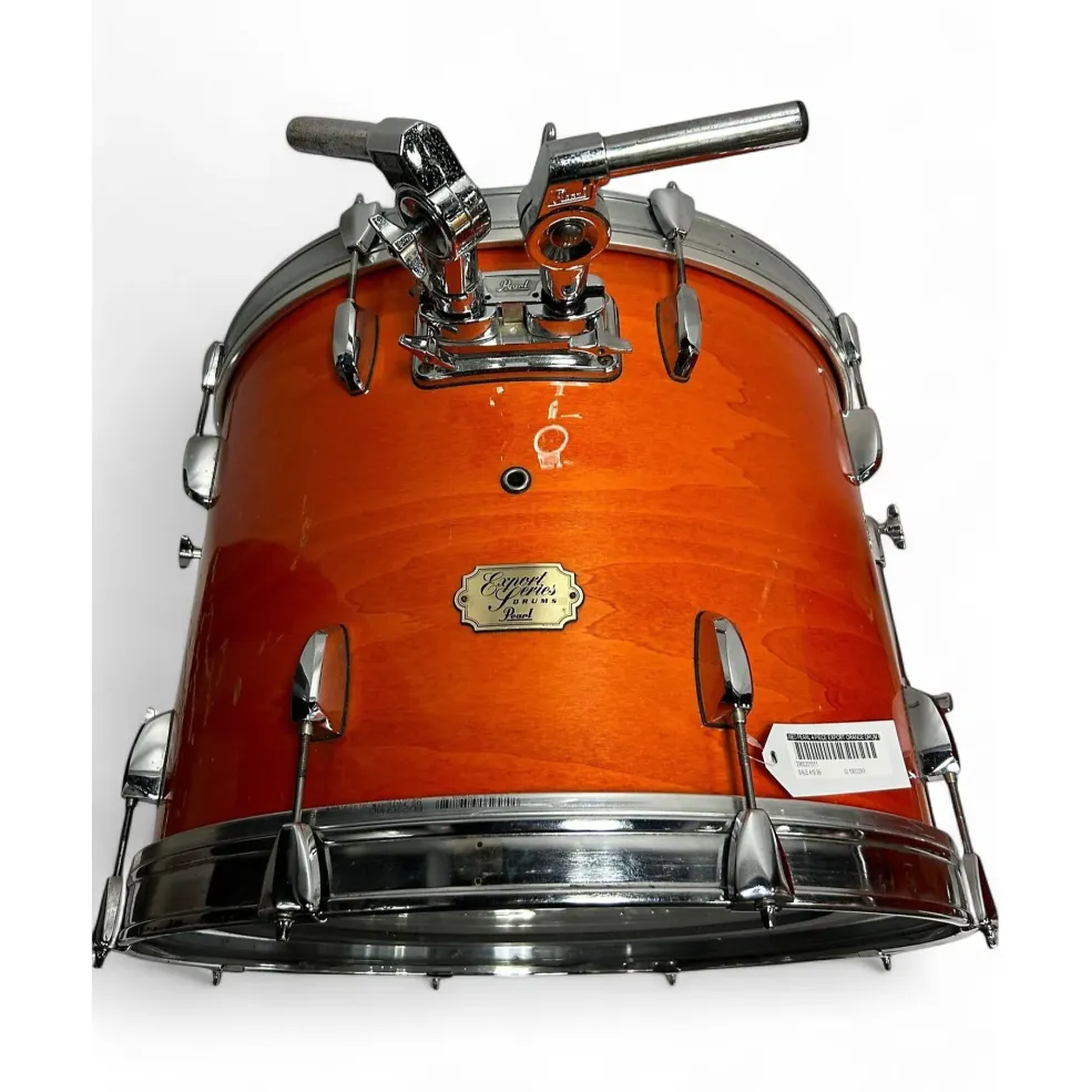 Used Pearl 4 Piece Export Orange Drum Kit